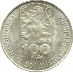 Československo, 100 korún 1978, Fučík, Jablonec nad Nisou, UNC