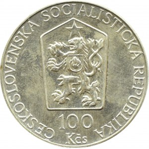 Czechosłowacja, 100 koron 1989, Studenci, Jablonec nad Nysą, UNC