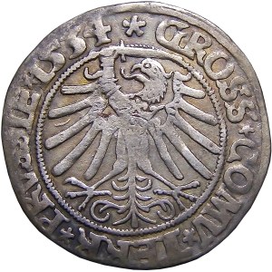 Zygmunt I Stary, grosz 1534, Toruń BARDZO ŁADNY (27)