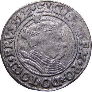 Sigismund I the Old, 1535 penny, Toruń VERY nice (28)