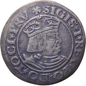 Sigismund I the Old, penny 1530, Gdansk VERY RARE (25)