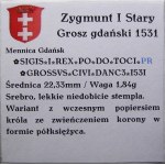 Zygmunt I Stary, grosz 1531, Gdańsk PR (36)