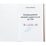 Miłczak Cz., Katalog polskich pieniędzy papierowych od 1794 nr 98, EKSKLUZYWNE edition in leather, Warsaw 2021