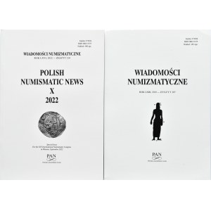 Wiadomości Numizmatyczne 207-210 (lata 2019-2022), zestaw 4 sztuk