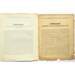 Sprawozdania z czynności Wydziału Towarzystwa Numizmatycznego w Krakowie 1891, 1896-1898