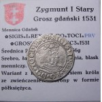 Zygmunt I Stary, grosz 1531, Gdańsk PRV (39)