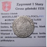 Sigismund I the Old, penny 1531, Gdansk PRV (39)
