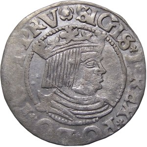 Sigismund I the Old, penny 1533, Gdansk PRV VERY RARE (41)