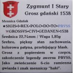 Zikmund I. Starý, groš 1538, Gdaňsk PRVSS BEAUTIFUL (44)