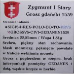 Sigismund I the Old, penny 1539, Gdansk PRVS BEAUTIFUL (45)