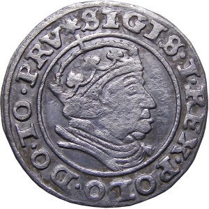 Sigismund I. der Alte, Pfennig 1540, Danzig PRV SCHÖN (46)