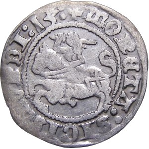 Sigismund I. der Alte, halber Pfennig 1513, Vilnius SEHR Selten (58)