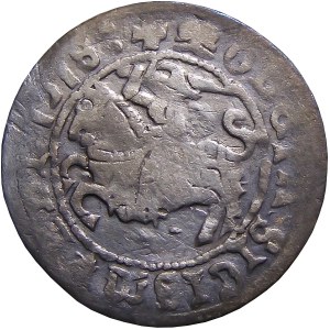 Sigismund I. der Alte, halber Pfennig 1518, Vilnius SICISMVNDI RZADKI (61)