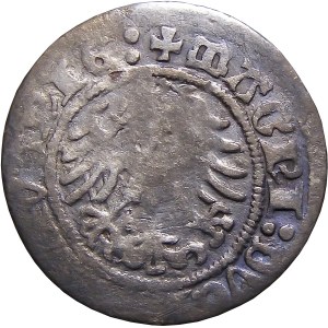 Sigismund I the Old, half-penny 1518, Vilnius SICISMVNDI RZADKI (61)