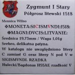 Zygmunt I Stary, półgrosz 1518, Wilno SICISMVNDI RZADKI (61)