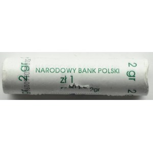 Polsko, III RP, 2 grosze 1991, Varšava, bankovní role