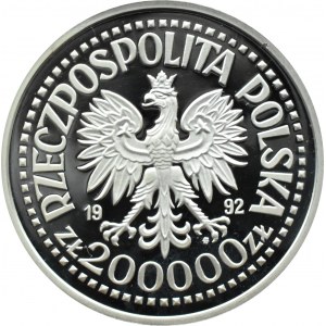 Polska, III RP, 200000 złotych 1992, 500-lecie odkrycia Ameryki, Warszawa, UNC