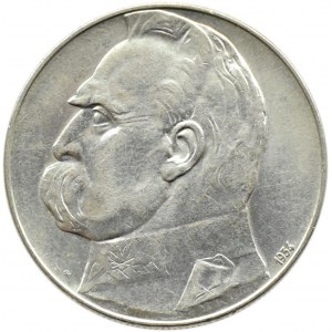 Polska, II RP, Józef Piłsudski 10 złotych 1934, strzelecki, Warszawa