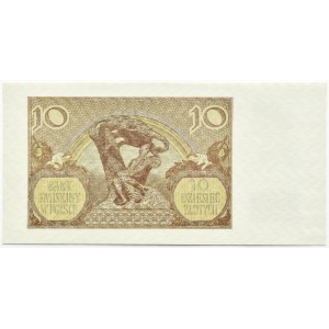 Polska, Generalna Gubernia, 10 złotych 1940, seria J, Kraków