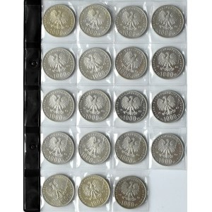 Polen, Volksrepublik Polen, Johannes Paul II, Los 1000 Zloty 1982-1983, Warschau, UNC