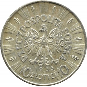 Poland, Second Republic, Józef Piłsudski 10 zloty 1935, Warsaw