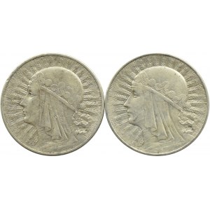 Polska, II RP, Głowa Kobiety, lot 10 złotych 1932-1933, Warszawa/Londyn