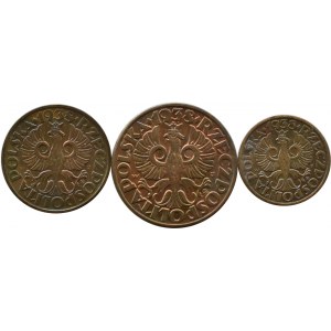 Poland, Second Republic, set of pennies 1938, Warsaw, minted