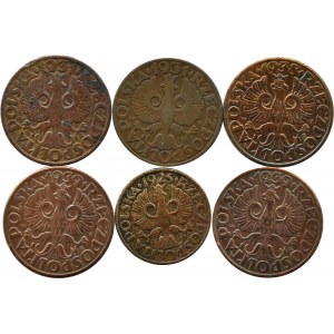 Poland, Second Republic, lot of pennies 1925-1939, Warsaw