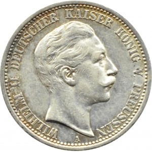 Nemecko, Prusko, Wilhelm II, 2 marky 1907 A, Berlín