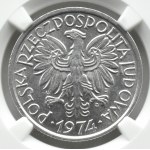 Polska, PRL, Jagody, 2 złote 1974, Warszawa, NGC MS62