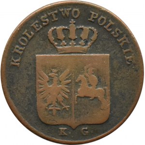 Novemberaufstand, 3 Pfennige 1831 K.G., Warschau