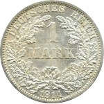 Niemcy, Cesarstwo, 1 marka 1914 A, Berlin, UNC