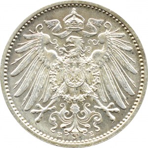 Niemcy, Cesarstwo, 1 marka 1910 E, Muldenhütten, UNC