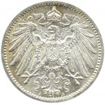 Německo, císařství, 1 marka 1911 A, Berlín, UNC