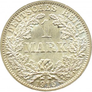 Niemcy, Cesarstwo, 1 marka 1915 A, Berlin, UNC