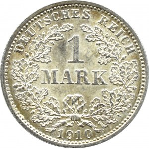Niemcy, Cesarstwo, 1 marka 1910 D, Monachium, UNC