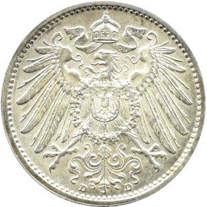 Germany, Empire, 1 mark 1910 D, Munich, UNC