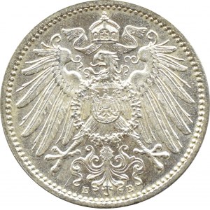 Niemcy, Cesarstwo, 1 marka 1915 E, Muldenhütten, UNC