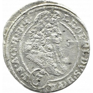 Slezsko, Leopold I, 3 krajcara 1695 MMW, Wrocław