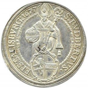 Austria, Salzburg, Maximilian, thaler 1677, Salzburg