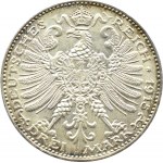 Germany, Saxony-Weimar-Eisenach, 3 marks 1915, Berlin, UNC