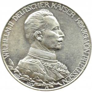 Germany, Prussia, Wilhelm II in uniform, 2 marks 1913 A, Berlin, UNC