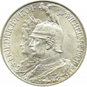 Germany, Prussia, Wilhelm II, 2 marks 1901 A, Berlin, UNC