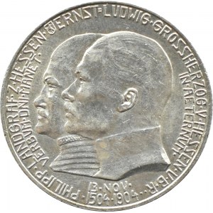 Německo, Hesensko, Ernest Ludwig, 2 značky 1904, Berlín, 400. výročí narození otce Filipa