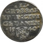Zikmund I. Starý, trojak 1540 PRVS, Gdaňsk