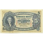 Norwegia, 5 koron 1942, seria U