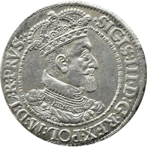 Sigismund III. Vasa, ort 1616, Danzig, Büste mit Kragen