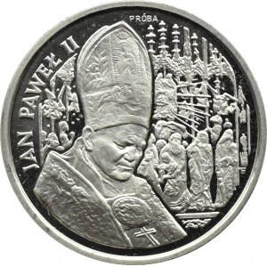 Polska, III RP, 100000 złotych 1991, Jan Paweł II - próba, NIKIEL, Warszawa, UNC