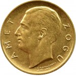 Albania, Ahmed Zogu, 20 Franga Ari 1927 R, Rome
