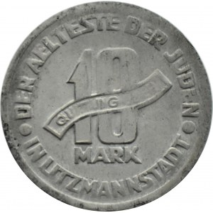 Ghetto Lodz, 10 Mark 1943, Magnesium, Sorte 2/2, Zertifikat 012/2023